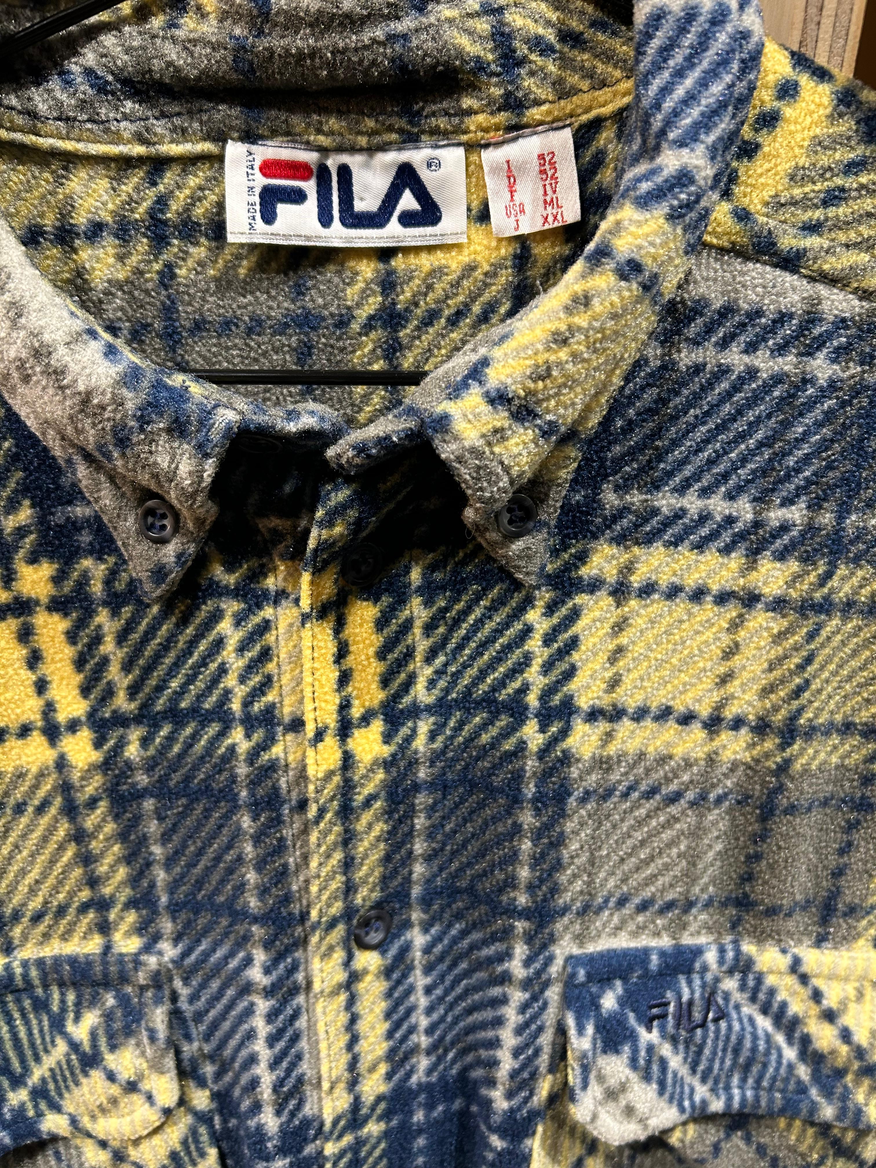 Giacca in pile a bottoni Fila