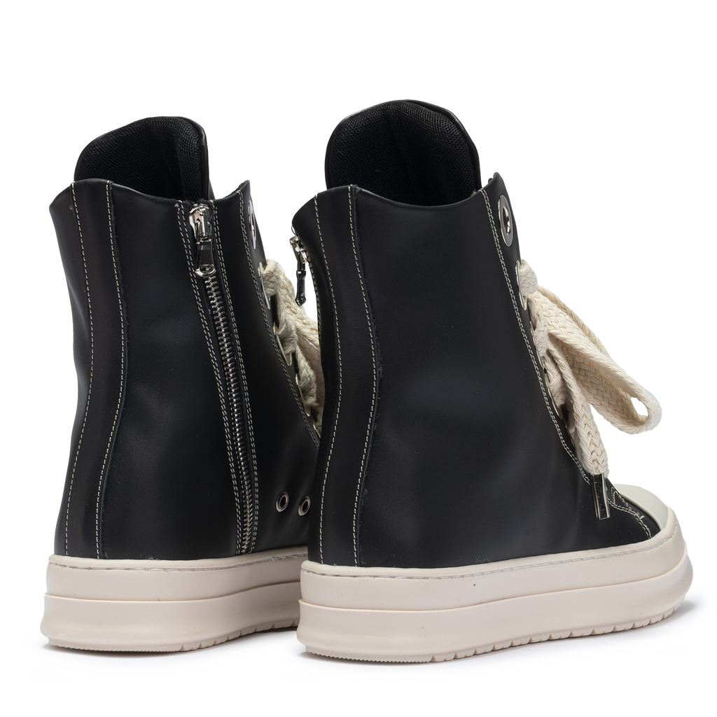 Sneakers Leather High Maxi Lace