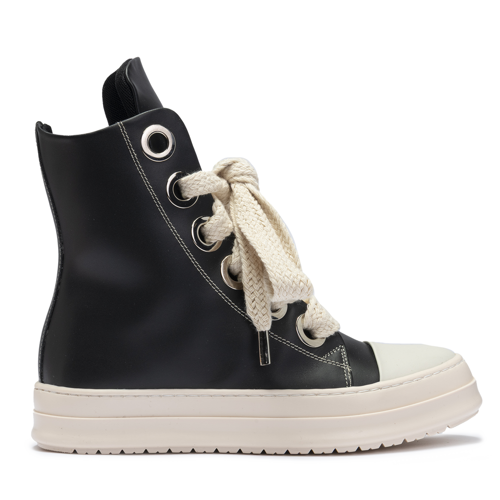 Sneakers Leather High Maxi Lace