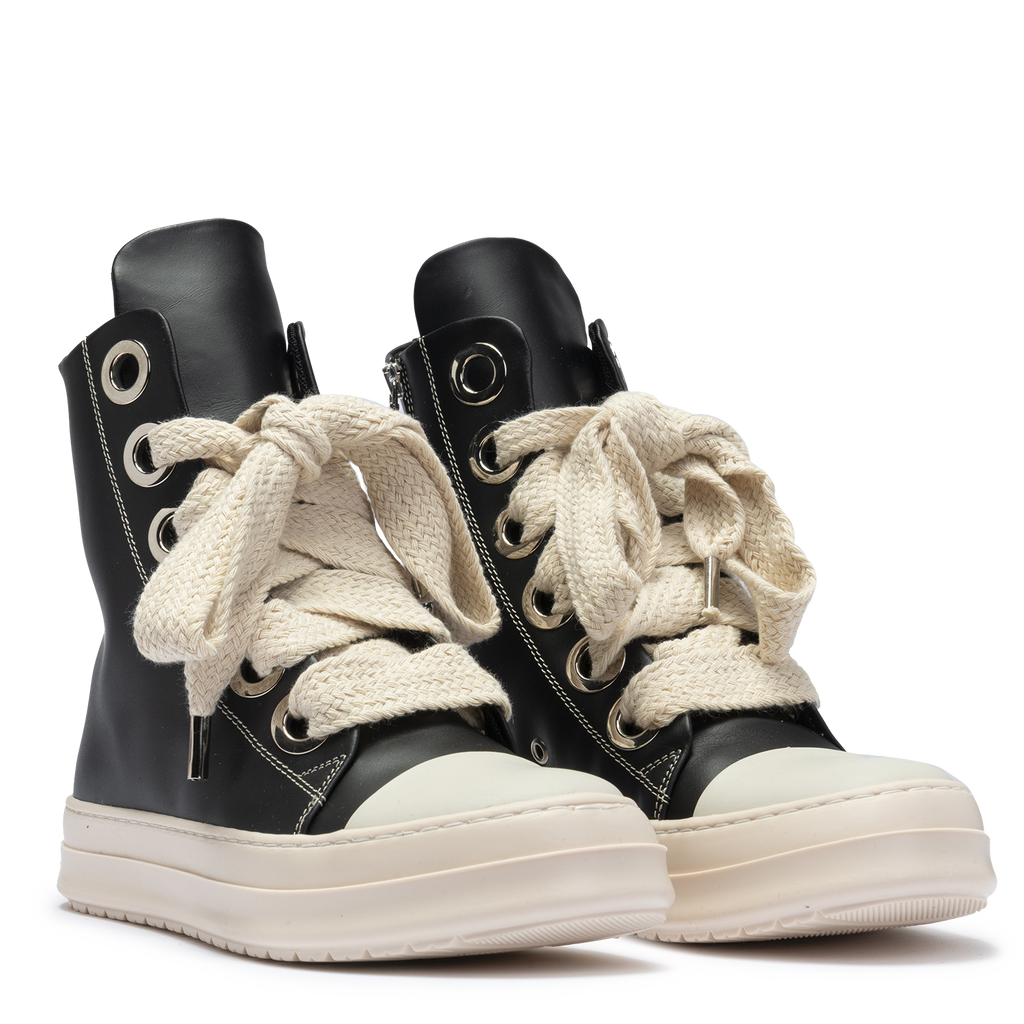 Sneakers Leather High Maxi Lace
